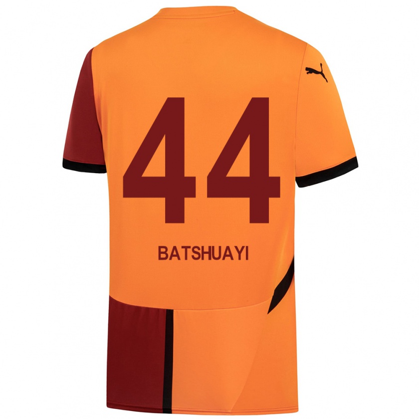 Kandiny Donna Maglia Michy Batshuayi #44 Giallo Rosso Kit Gara Home 2024/25 Maglietta