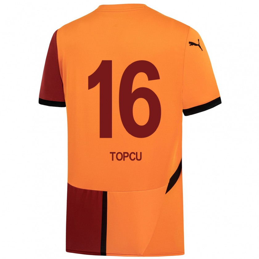 Kandiny Mujer Camiseta Ebru Topçu #16 Amarillo Rojo 1ª Equipación 2024/25 La Camisa