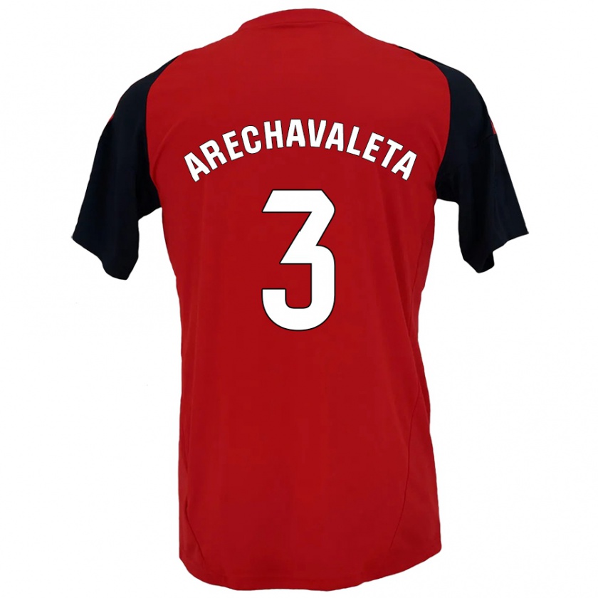 Kandiny Damen Jorge Arechavaleta #3 Rot Schwarz Heimtrikot Trikot 2024/25 T-Shirt Österreich