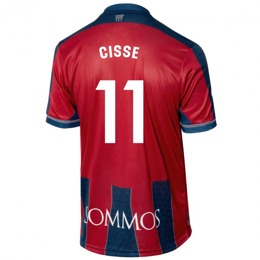 Kandiny Dames Bakary Cissé #11 Rood Blauw Thuisshirt Thuistenue 2024/25 T-Shirt