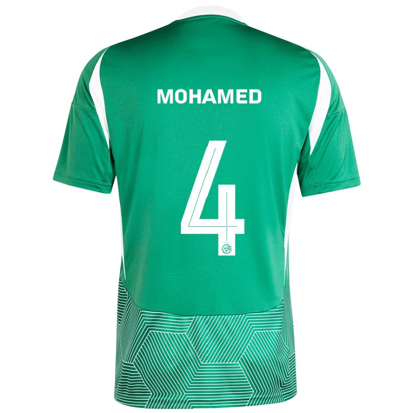 Kandiny Donna Maglia Ali Mohamed #4 Verde Bianco Kit Gara Home 2024/25 Maglietta