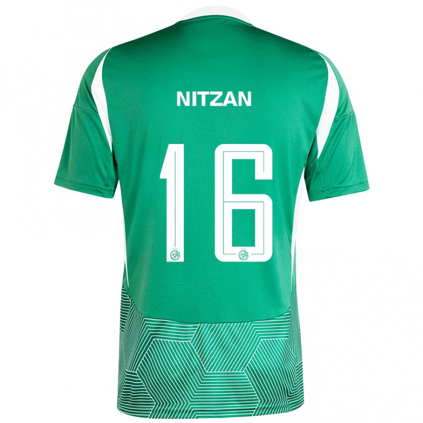 Kandiny Dames Itamar Nitzan #16 Groen Wit Thuisshirt Thuistenue 2024/25 T-Shirt