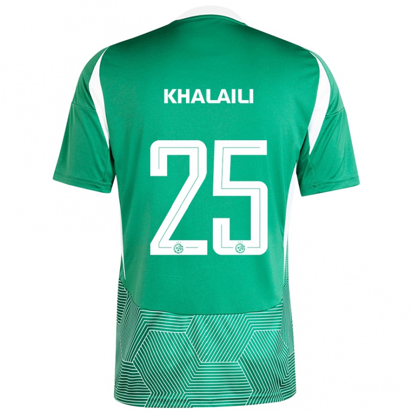 Kandiny Dames Anan Khalaili #25 Groen Wit Thuisshirt Thuistenue 2024/25 T-Shirt