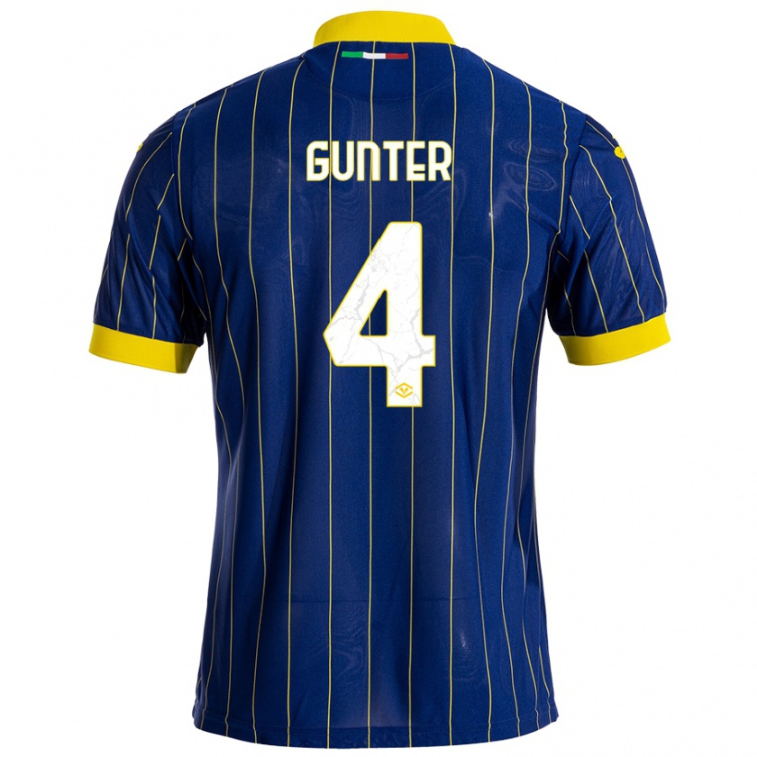 Kandiny Donna Maglia Koray Günter #4 Blu Giallo Kit Gara Home 2024/25 Maglietta