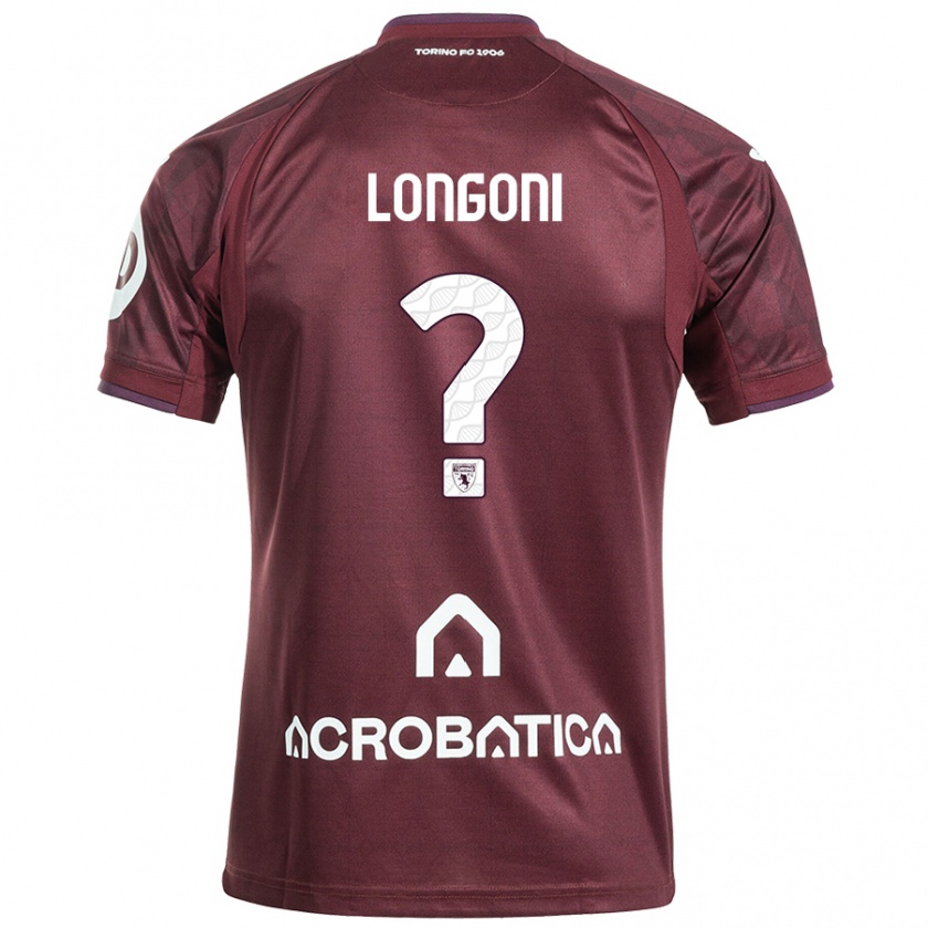 Kandiny Mujer Camiseta Marco Longoni #0 Granate Blanco 1ª Equipación 2024/25 La Camisa México