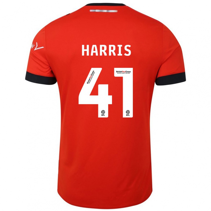 Kandiny Dames Taylan Harris #41 Oranje Zwart Thuisshirt Thuistenue 2024/25 T-Shirt