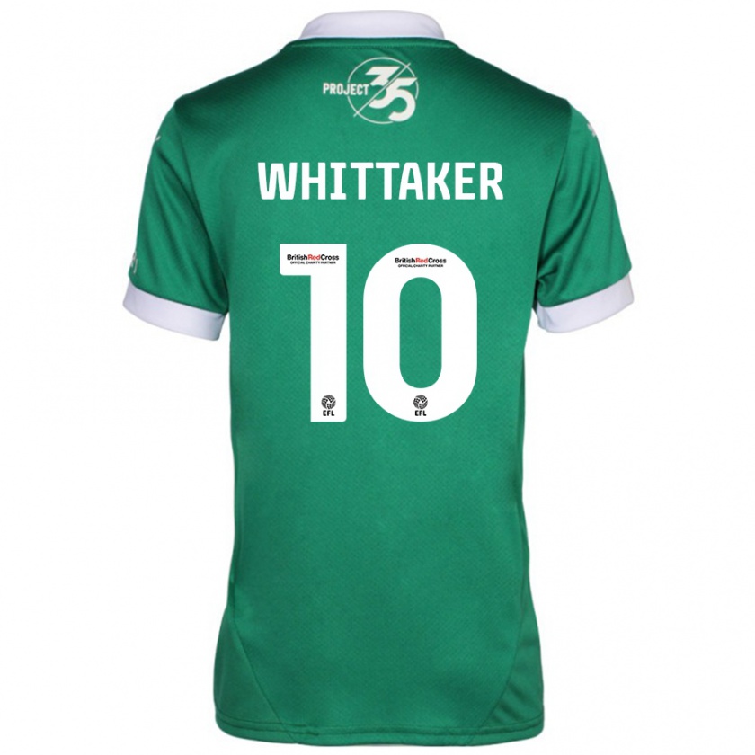 Kandiny Dames Morgan Whittaker #10 Groen Wit Thuisshirt Thuistenue 2024/25 T-Shirt