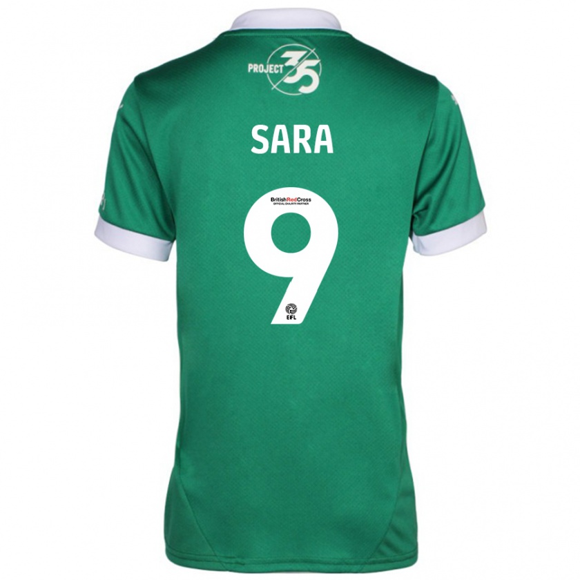 Kandiny Donna Maglia Ellie Sara #9 Verde Bianco Kit Gara Home 2024/25 Maglietta