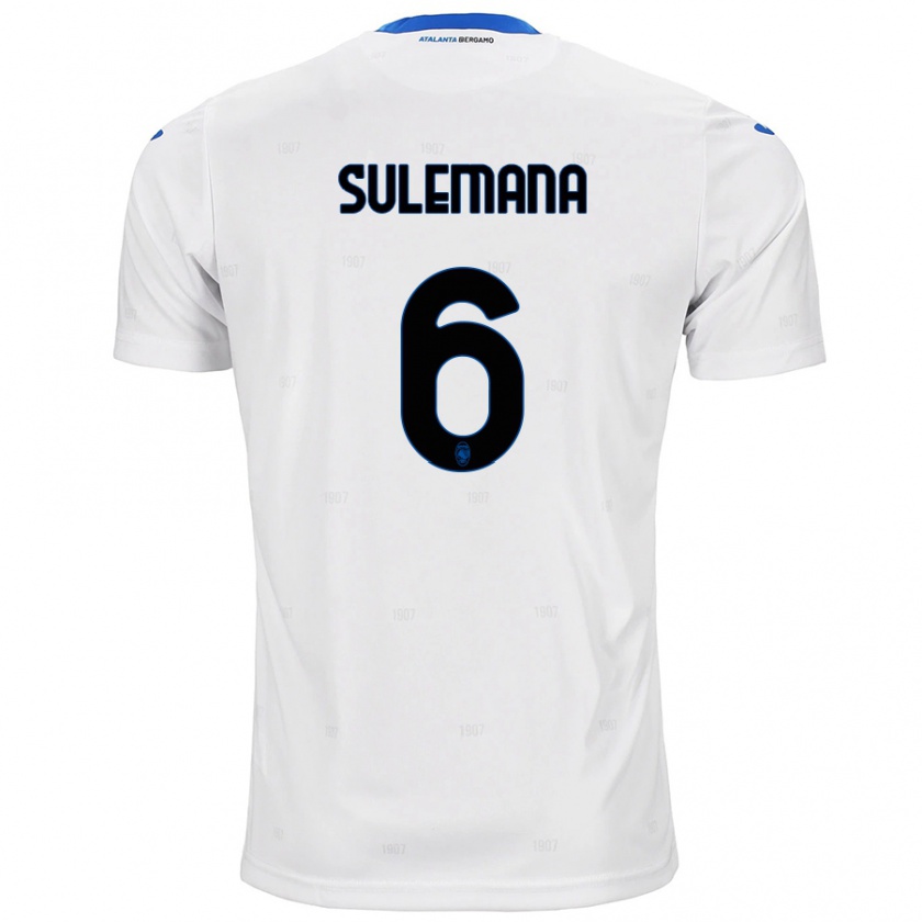 Kandiny Dames Ibrahim Sulemana #6 Wit Uitshirt Uittenue 2024/25 T-Shirt