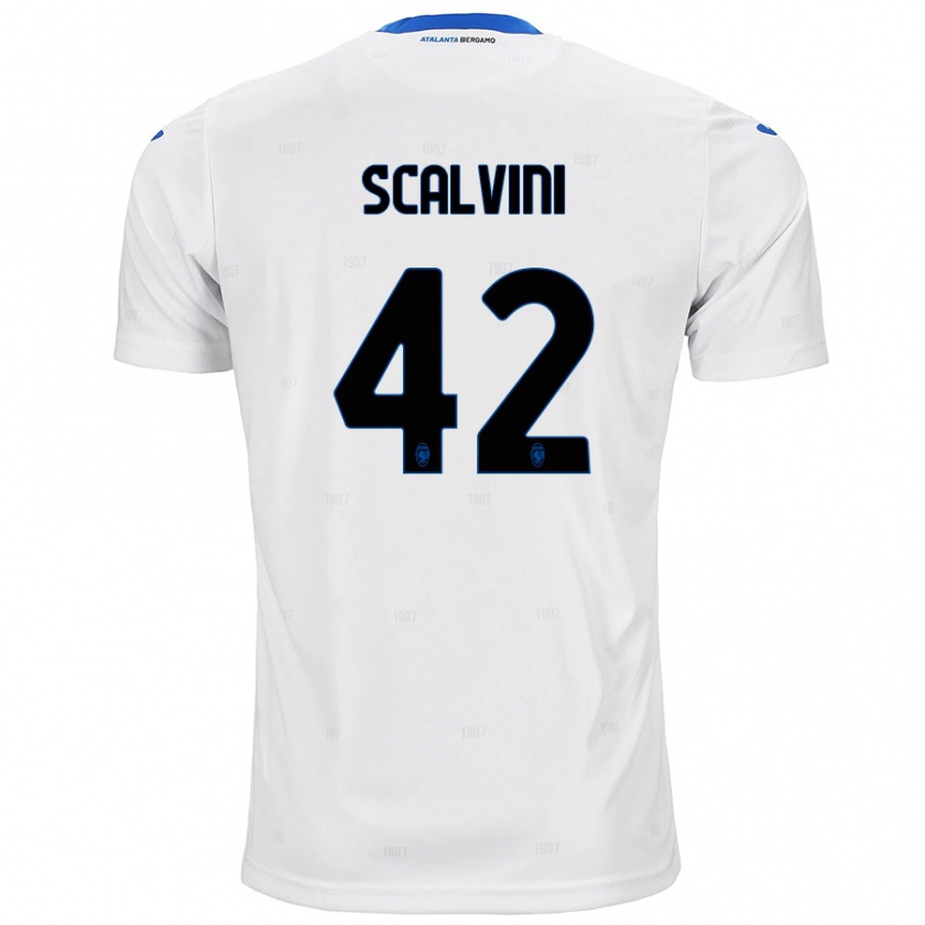 Kandiny Donna Maglia Giorgio Scalvini #42 Bianco Kit Gara Away 2024/25 Maglietta