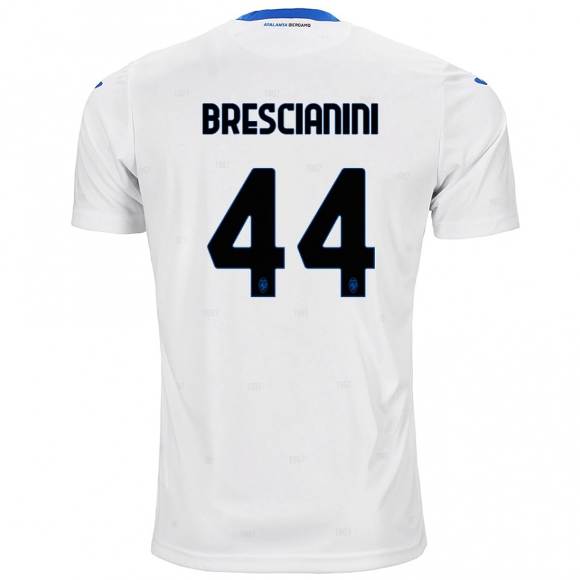 Kandiny Donna Maglia Marco Brescianini #44 Bianco Kit Gara Away 2024/25 Maglietta