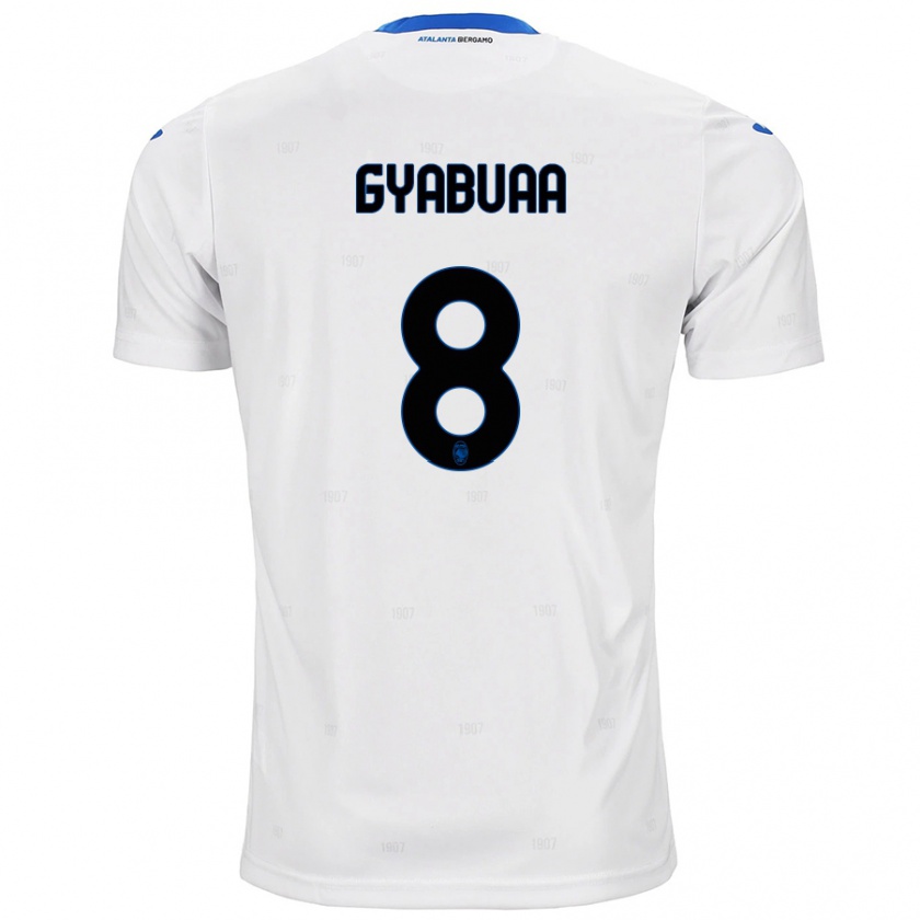 Kandiny Donna Maglia Emmanuel Gyabuaa #8 Bianco Kit Gara Away 2024/25 Maglietta