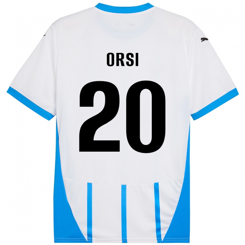 Kandiny Damen Benedetta Orsi #20 Weiß Blau Auswärtstrikot Trikot 2024/25 T-Shirt Österreich