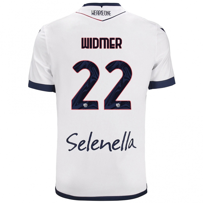 Kandiny Donna Maglia Renato Widmer D’Autilia #22 Bianco Blu Reale Kit Gara Away 2024/25 Maglietta