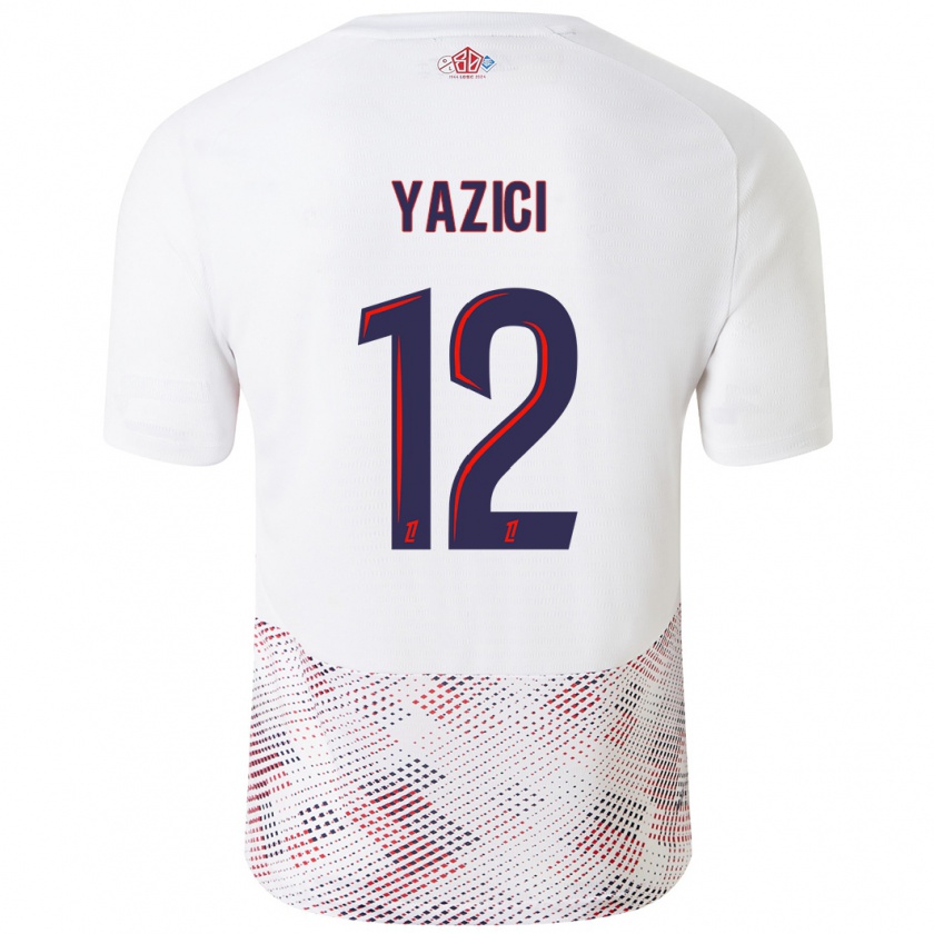 Kandiny Donna Maglia Yusuf Yazici #12 Bianco Blu Reale Kit Gara Away 2024/25 Maglietta