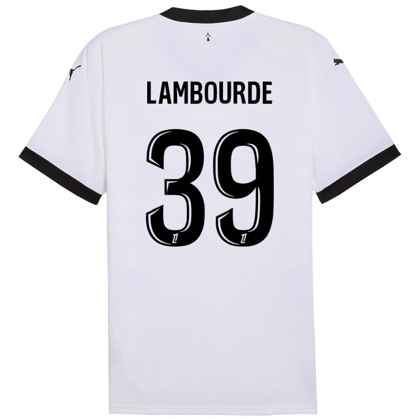 Kandiny Damen Mathis Lambourde #39 Weiß Schwarz Auswärtstrikot Trikot 2024/25 T-Shirt Österreich