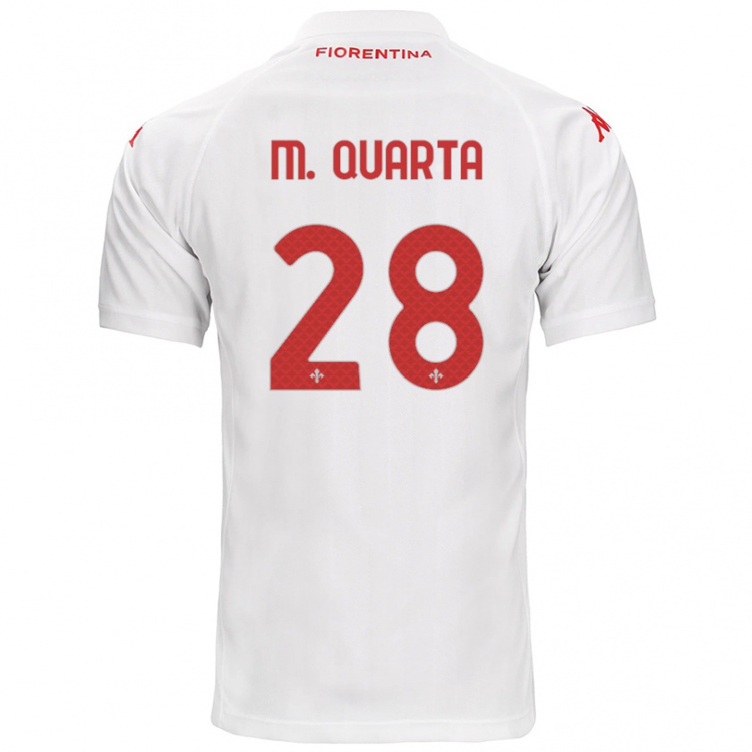 Kandiny Donna Maglia Lucas Martínez Quarta #28 Bianco Kit Gara Away 2024/25 Maglietta