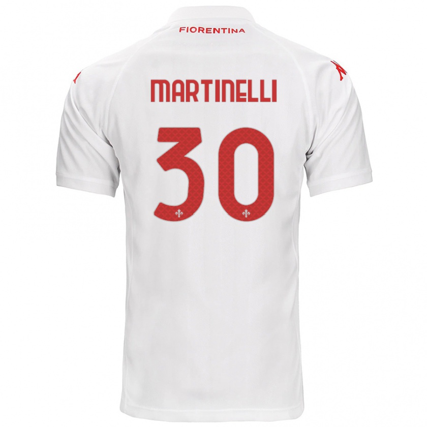 Kandiny Damen Tommaso Martinelli #30 Weiß Auswärtstrikot Trikot 2024/25 T-Shirt Österreich