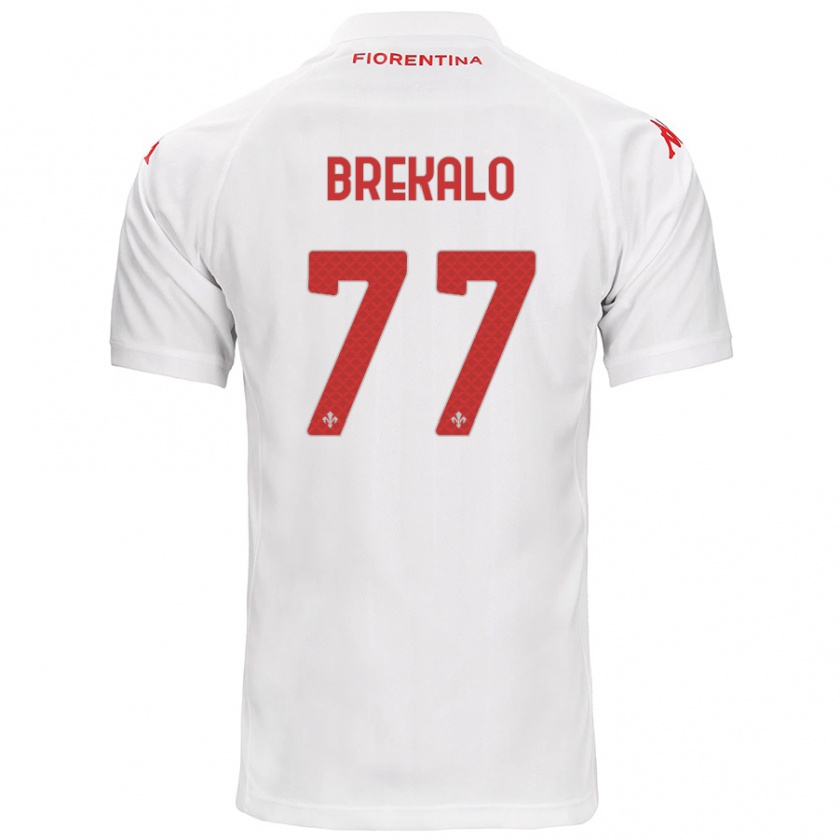 Kandiny Damen Josip Brekalo #77 Weiß Auswärtstrikot Trikot 2024/25 T-Shirt Österreich