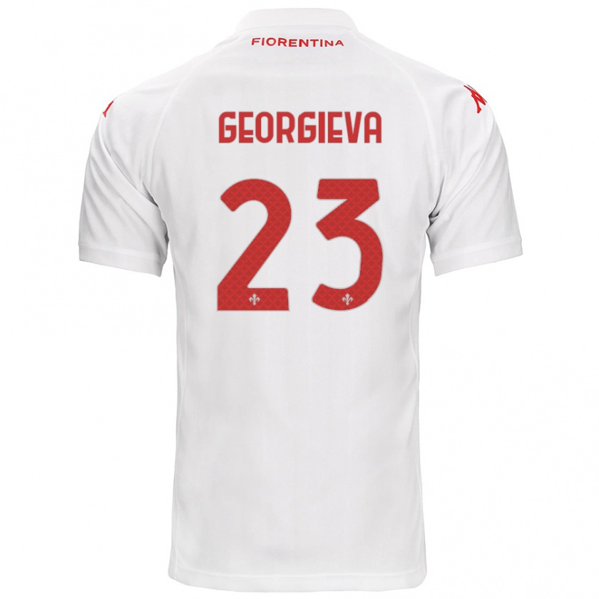 Kandiny Damen Marina Georgieva #23 Weiß Auswärtstrikot Trikot 2024/25 T-Shirt Österreich