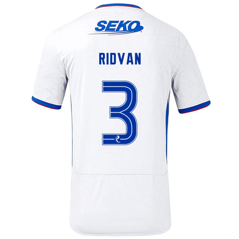 Kandiny Donna Maglia Rıdvan Yılmaz #3 Bianco Blu Kit Gara Away 2024/25 Maglietta