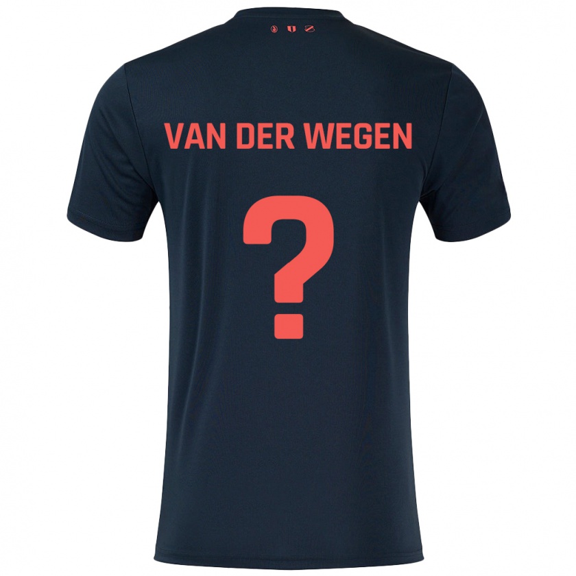 Kandiny Donna Maglia Sil Van Der Wegen #0 Nero Rosso Kit Gara Away 2024/25 Maglietta