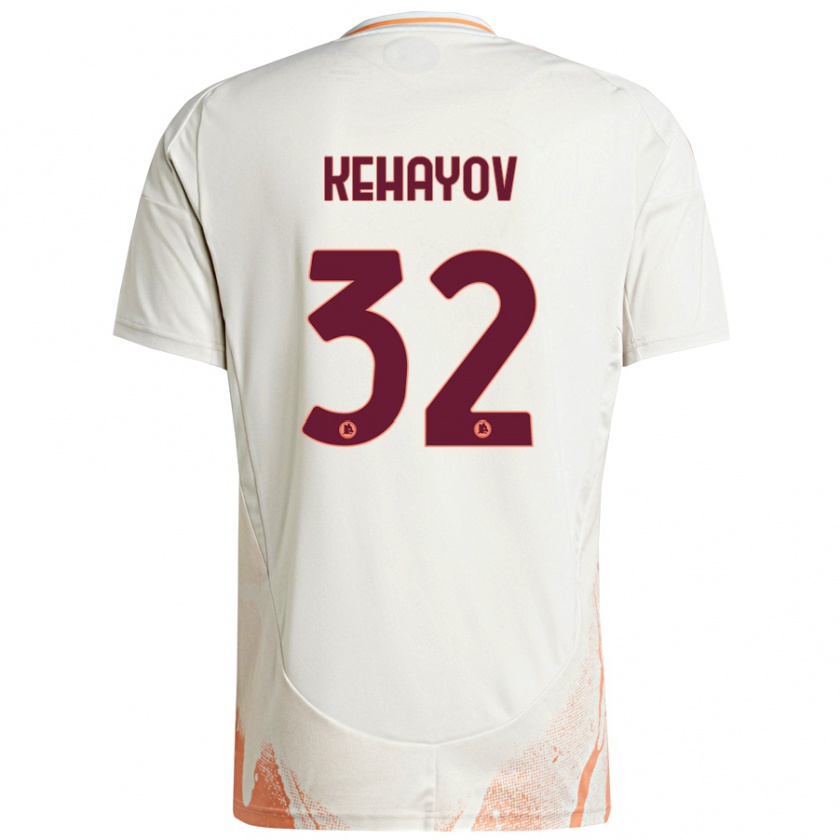 Kandiny Dames Atanas Kehayov #32 Crème Wit Oranje Uitshirt Uittenue 2024/25 T-Shirt