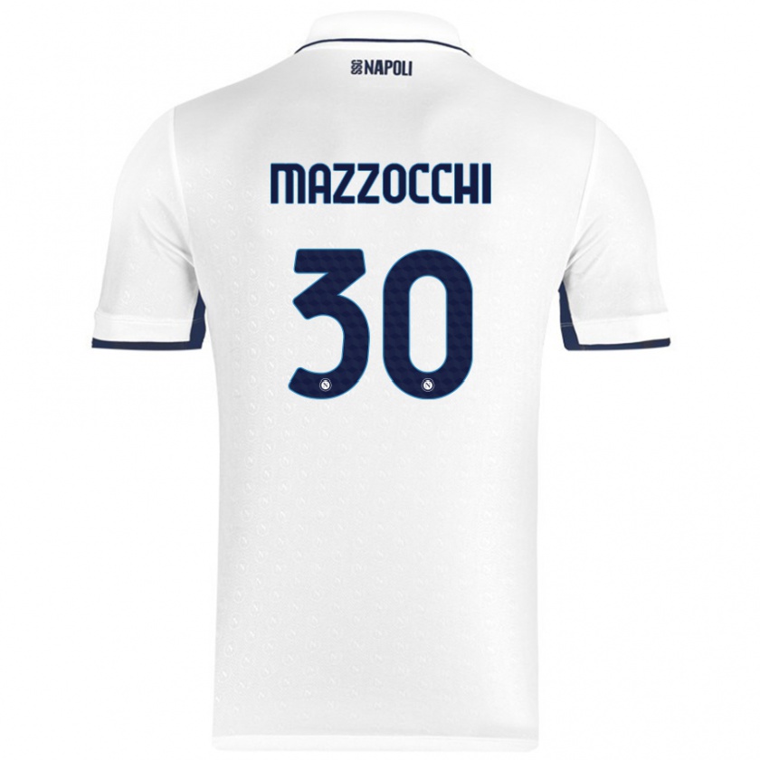 Kandiny Damen Pasquale Mazzocchi #30 Weiß Königsblau Auswärtstrikot Trikot 2024/25 T-Shirt Österreich