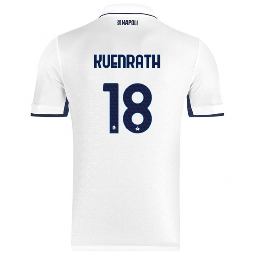 Kandiny Damen Melanie Kuenrath #18 Weiß Königsblau Auswärtstrikot Trikot 2024/25 T-Shirt Österreich