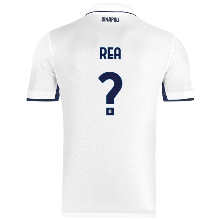 Kandiny Donna Maglia Roberto Rea #0 Bianco Blu Reale Kit Gara Away 2024/25 Maglietta