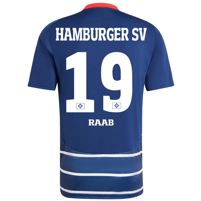 Kandiny Dames Matheo Raab #19 Donkerblauw Uitshirt Uittenue 2024/25 T-Shirt