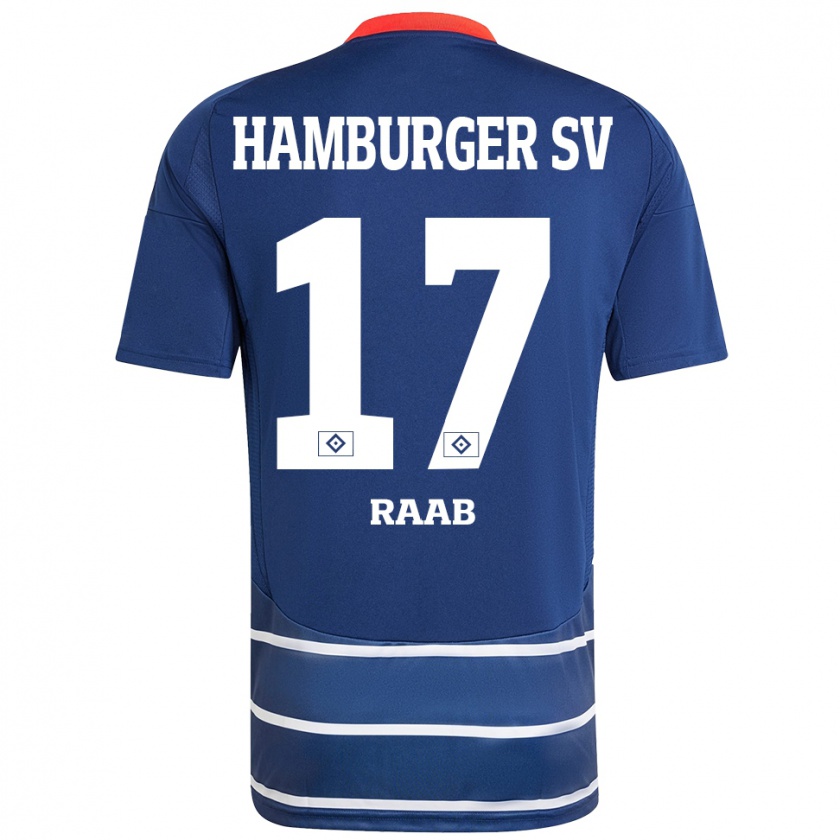 Kandiny Dames Lotte Raab #17 Donkerblauw Uitshirt Uittenue 2024/25 T-Shirt