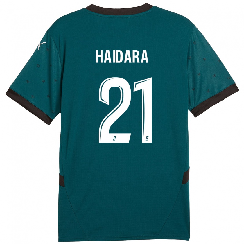 Kandiny Donna Maglia Massadio Haidara #21 Verde Scuro Kit Gara Away 2024/25 Maglietta