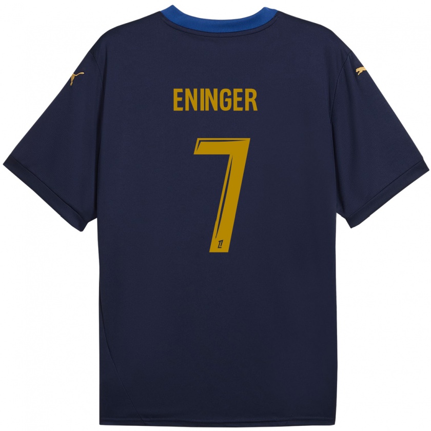 Kandiny Dames Thelma Eninger #7 Marineblauw Goud Uitshirt Uittenue 2024/25 T-Shirt