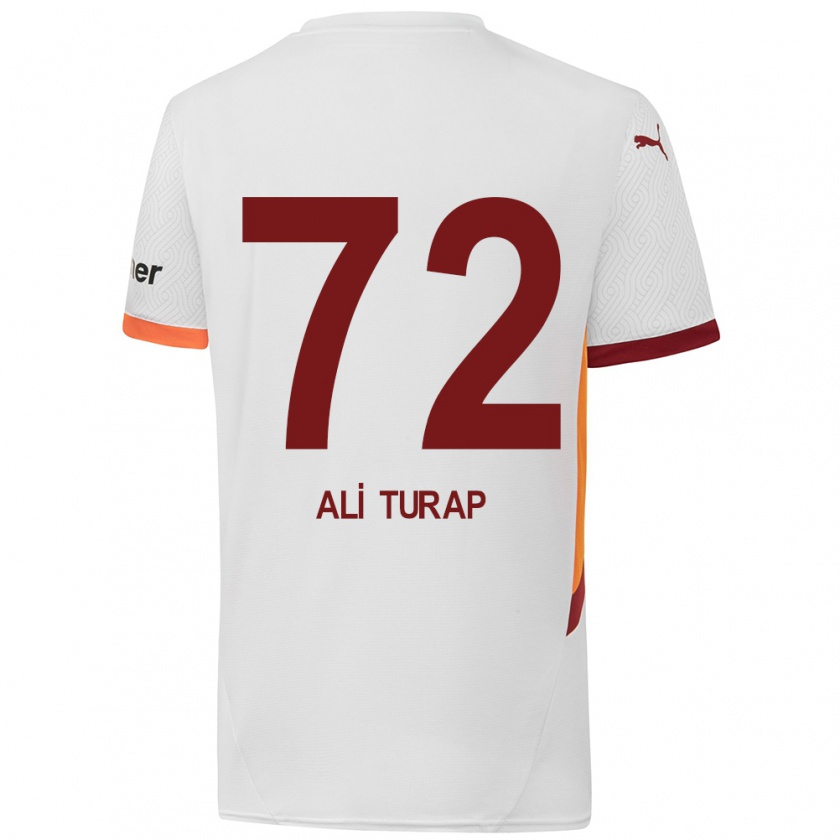 Kandiny Dames Ali Turap Bülbül #72 Wit Geel Rood Uitshirt Uittenue 2024/25 T-Shirt