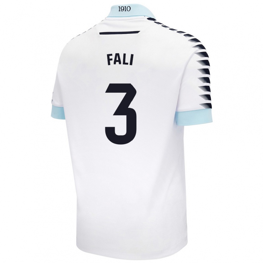 Kandiny Mujer Camiseta Fali #3 Blanco Azul 2ª Equipación 2024/25 La Camisa