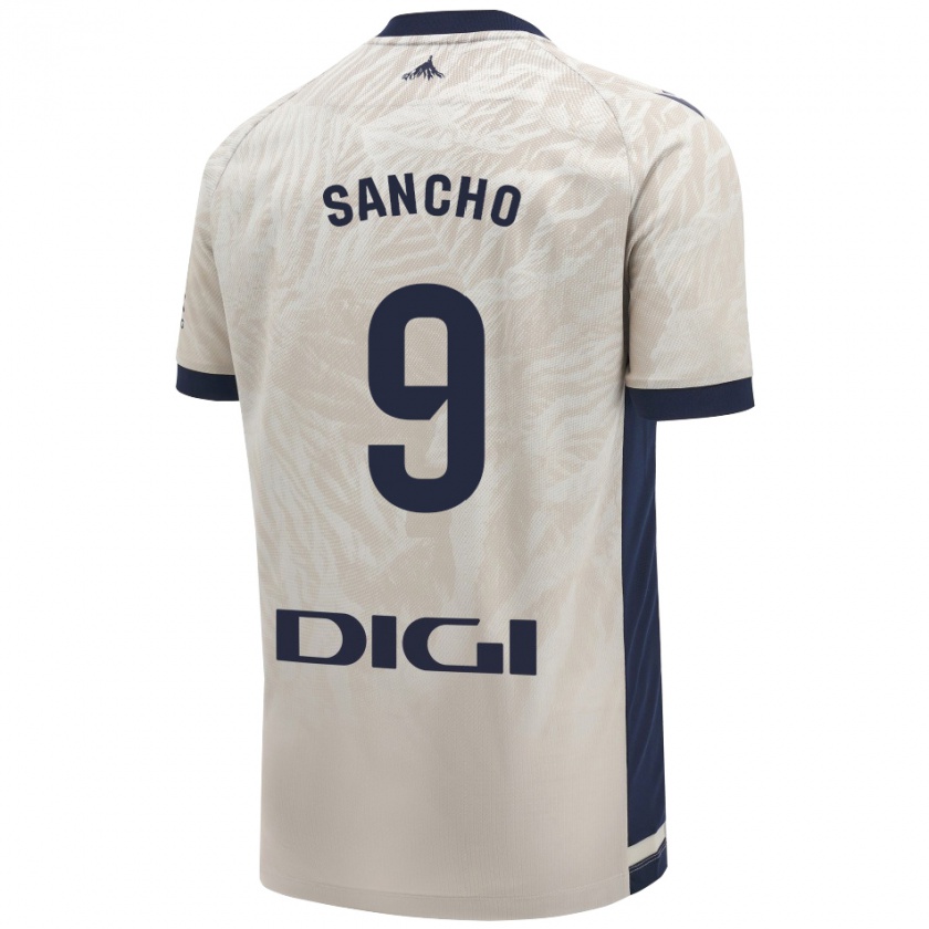 Kandiny Mujer Camiseta Dani Sancho #9 Gris Claro 2ª Equipación 2024/25 La Camisa México