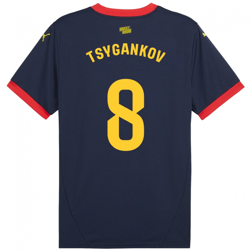 Kandiny Damen Viktor Tsygankov #8 Marinerot Auswärtstrikot Trikot 2024/25 T-Shirt Österreich