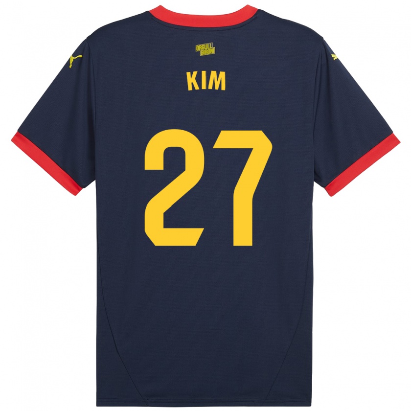 Kandiny Dames Min-Su Kim #27 Marineblauw Uitshirt Uittenue 2024/25 T-Shirt