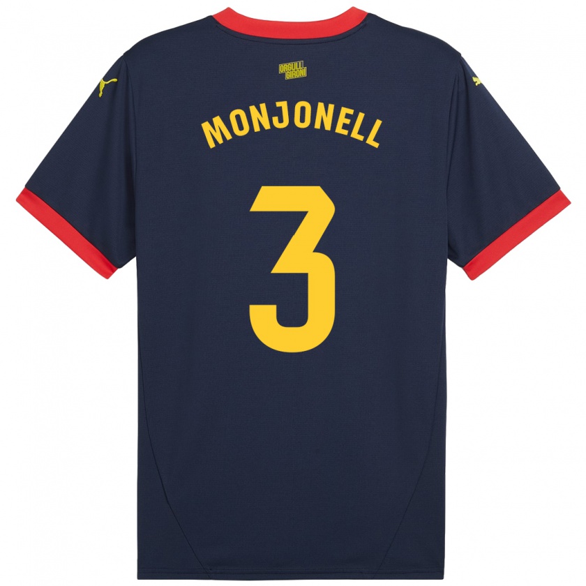 Kandiny Dames Eric Monjonell #3 Marineblauw Uitshirt Uittenue 2024/25 T-Shirt