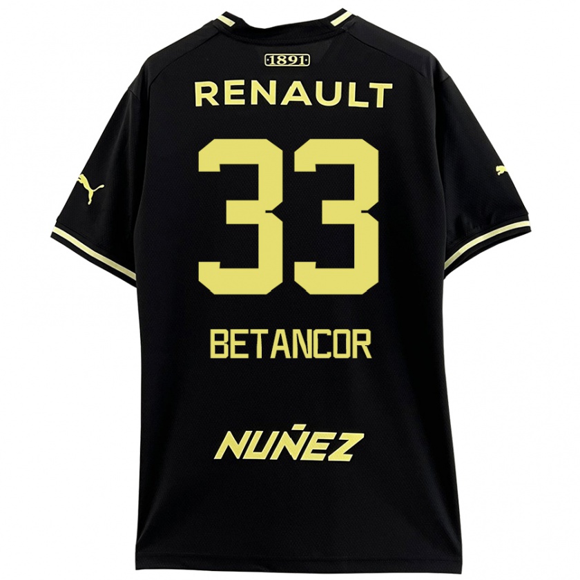 Kandiny Damen Bruno Betancor #33 Schwarz Gelb Auswärtstrikot Trikot 2024/25 T-Shirt Österreich