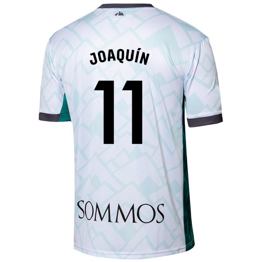 Kandiny Donna Maglia Joaquín Muñoz #11 Bianco Verde Kit Gara Away 2024/25 Maglietta