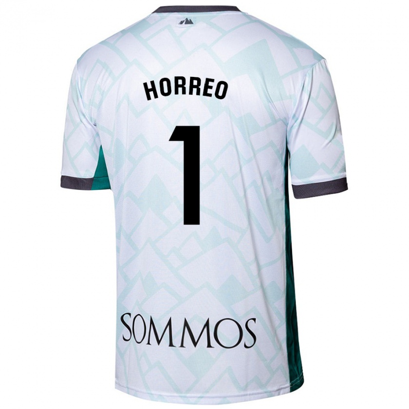 Kandiny Donna Maglia Berto Hórreo #1 Bianco Verde Kit Gara Away 2024/25 Maglietta