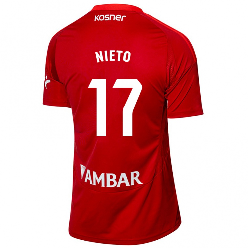 Kandiny Damen Carlos Nieto #17 Weiß Blau Auswärtstrikot Trikot 2024/25 T-Shirt Österreich