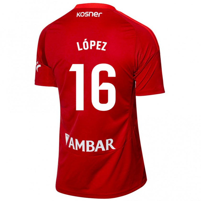 Kandiny Damen Juan López #16 Weiß Blau Auswärtstrikot Trikot 2024/25 T-Shirt Österreich