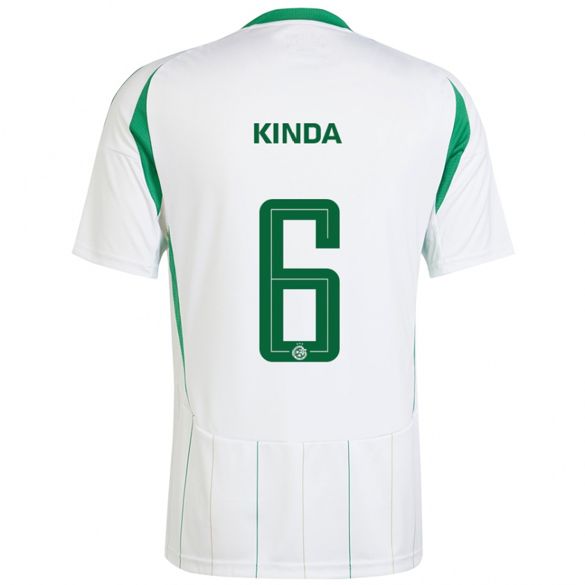 Kandiny Mujer Camiseta Gadi Kinda #6 Blanco Verde 2ª Equipación 2024/25 La Camisa