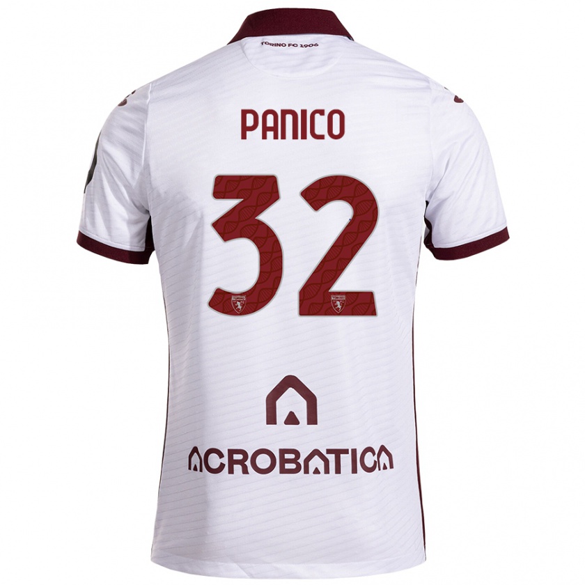 Kandiny Donna Maglia Patrizia Panico #32 Bianco Marrone Kit Gara Away 2024/25 Maglietta