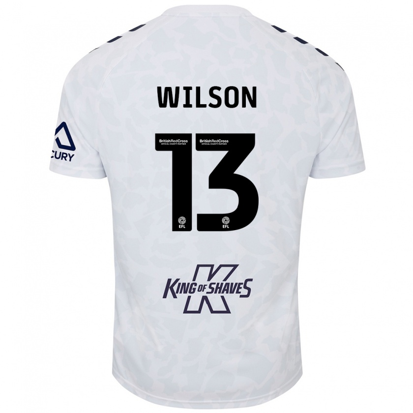 Kandiny Mujer Camiseta Ben Wilson #13 Blanco 2ª Equipación 2024/25 La Camisa