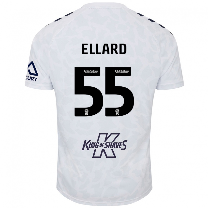 Kandiny Donna Maglia Aston Ellard #55 Bianco Kit Gara Away 2024/25 Maglietta