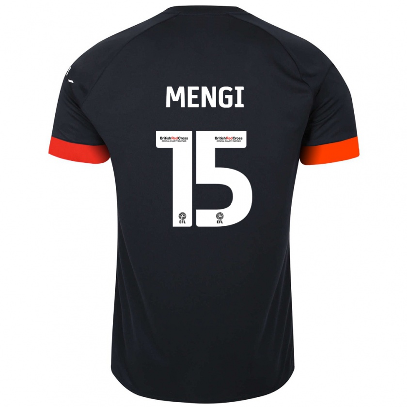 Kandiny Donna Maglia Teden Mengi #15 Nero Arancione Kit Gara Away 2024/25 Maglietta